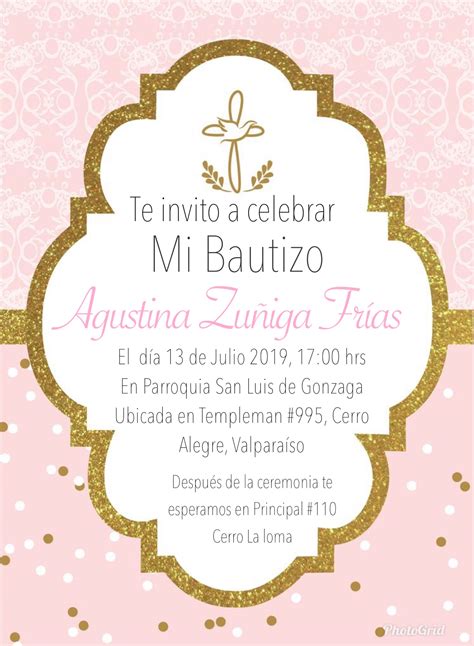 Fotos De Invitaciones Para Bautizo