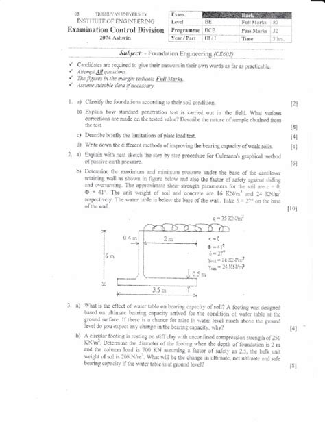 Foundation Engineering Important 2 Marks With Answers
