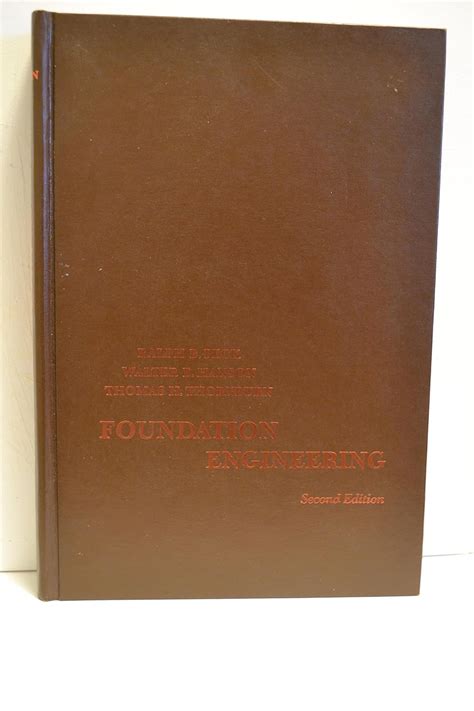 Foundation Engineering Peck 2nd Edition Solution