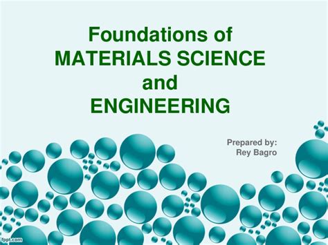 foundation of material science and engineering pdf
