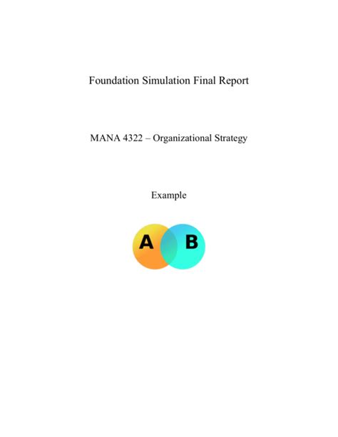 foundation simulation final report