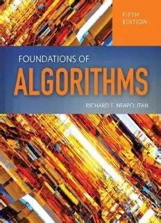 foundations of algorithms neapolitan pdf