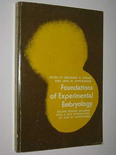 foundations of experimental embryology