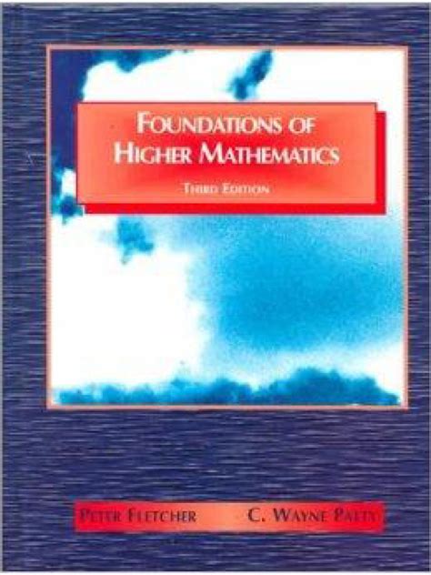 Foundations Of Higher Mathematics Solution Fletcher