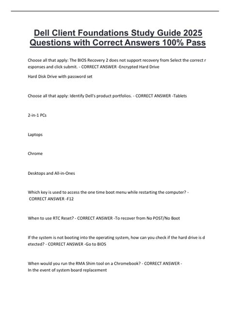 Foundations Study Guide Answers
