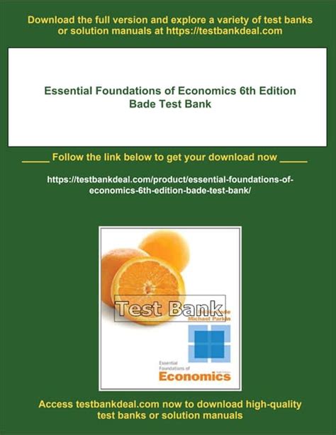 Full Download Foundations Of Economics 6Th Edition 