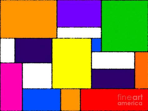 four different colored rectangles are arranged in the same pattern