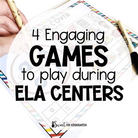 Four Engaging Games To Play In Ela Centers Ela Centers For Kindergarten - Ela Centers For Kindergarten