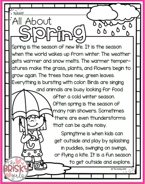Four Seasons First Grade Reading Comprehension Worksheet Pdf First Grade 4 Seasons Worksheet - First Grade 4 Seasons Worksheet