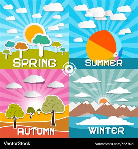 Four Seasons Summer Autumn Winter Spring Learn Science Four Seasons Science - Four Seasons Science