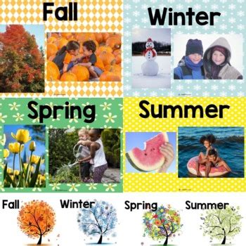 Four Seasons Theme Fall Winter Spring Summer Preschool Seasons Chart For Preschool - Seasons Chart For Preschool