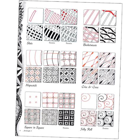 Four Step Zentangle Handout
