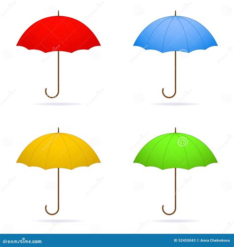 four umbrellas