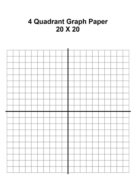 Full Download Four Quadrant Graph Paper 
