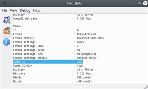 fourcc: MPEG - Movie Codec