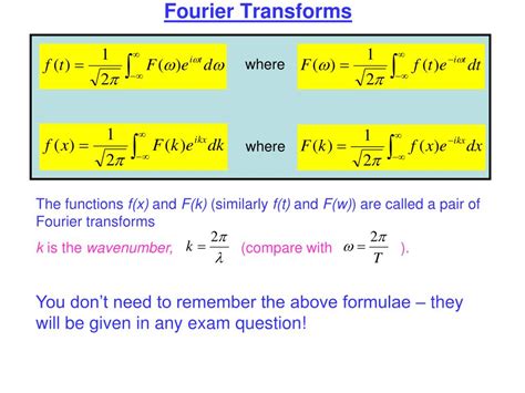 Fourier Transforms