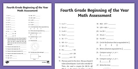 fourth grade beginning of the year activities