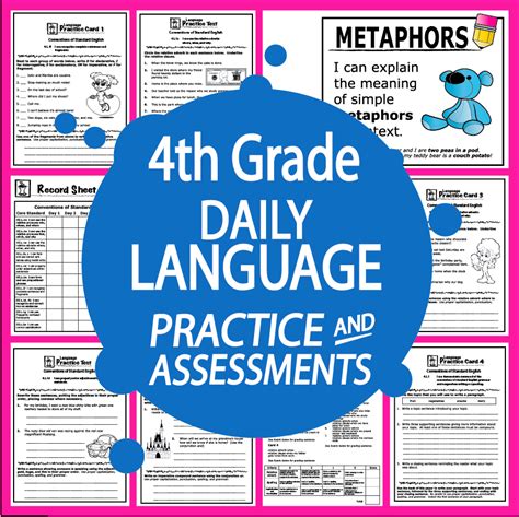 Fourth Grade Daily Language Practice Amp Assessments Daily Grammar Practice 4th Grade - Daily Grammar Practice 4th Grade