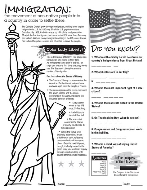 Fourth Grade Grade 4 Immigration Questions For Tests Immigration Worksheets 4th Grade - Immigration Worksheets 4th Grade