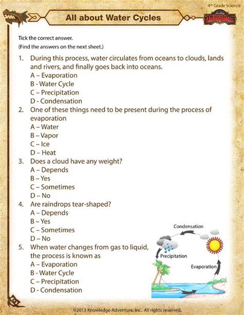 Fourth Grade Grade 4 Science Worksheets Tests And Science Questions For 4th Graders - Science Questions For 4th Graders