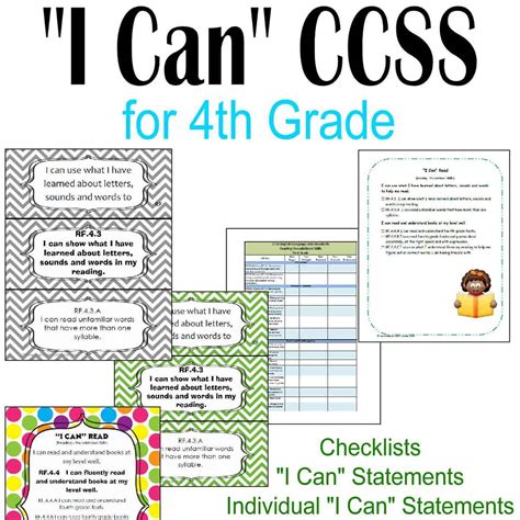 Fourth Grade I Can Statements Common Core Student 4th Grade I Can Statements - 4th Grade I Can Statements
