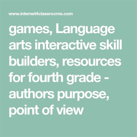 Fourth Grade Language Skill Builders Authors Purpose Author S Purpose 4th Grade Worksheet - Author's Purpose 4th Grade Worksheet