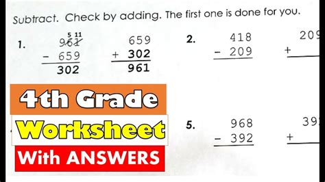 Fourth Grade Math Subtracting Using The Standard Algorithm Standard Algorithm Subtraction 4th Grade - Standard Algorithm Subtraction 4th Grade