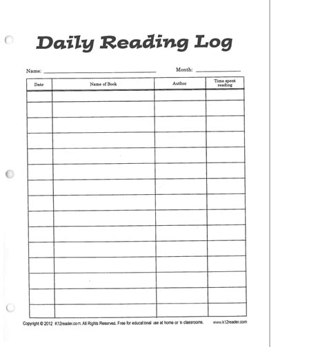 Fourth Grade Reading Log Worksheets 99worksheets Reading Log For 4th Grade - Reading Log For 4th Grade