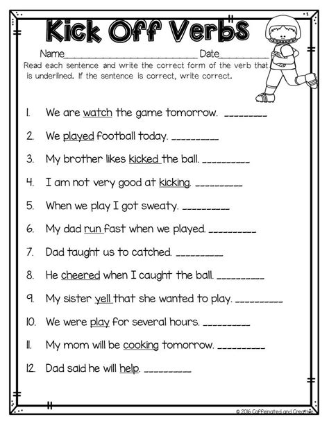 Fourth Grade Verbs Worksheets Have Fun Teaching 4th Grade Verb Tenses Worksheet - 4th Grade Verb Tenses Worksheet