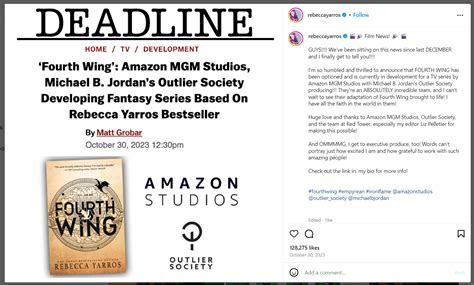 Fourth Wing Tv Series