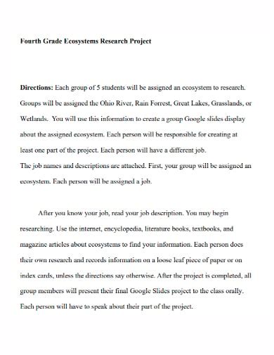 Download Fourth Grade Research Paper Example 