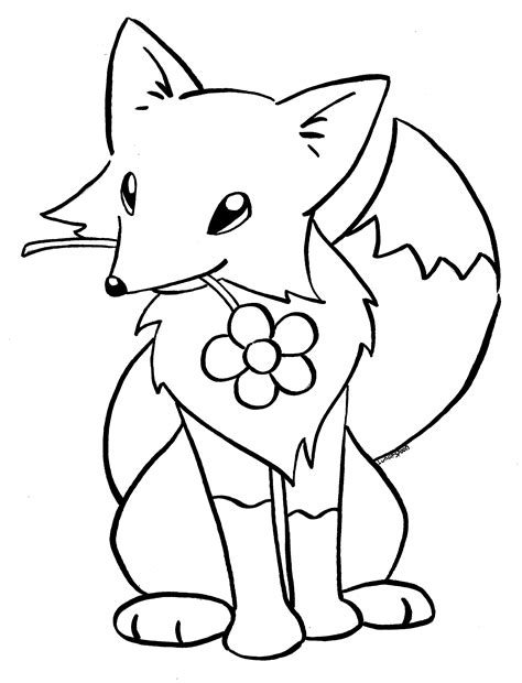 Fox Coloring Pages Printable   Fox Coloring Page Free Printable Coloring Pages - Fox Coloring Pages Printable