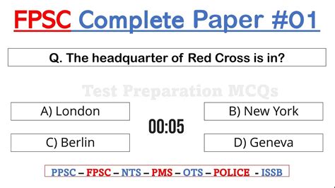 Fpsc Written Test Sample For Civil Engineering