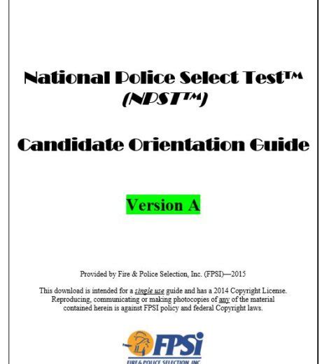 Fpsi Study Guides