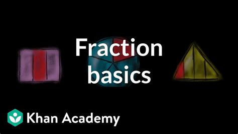 Fraction Basics Fractions 3rd Grade Khan Academy Youtube Khan Fractions - Khan Fractions