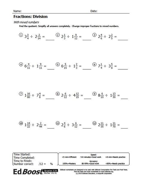 Fraction Division With Mixed Numbers Edboost Solving Mixed Number Fractions - Solving Mixed Number Fractions