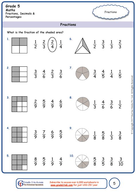 Fraction Free Math Worksheets Cuizus Shaded Fractions Worksheet - Shaded Fractions Worksheet