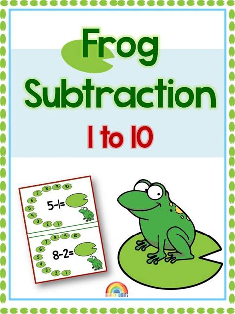 Fraction Frog Frog Subtraction - Frog Subtraction