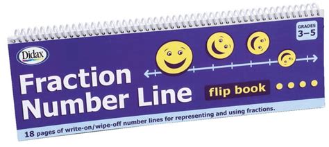 Fraction Number Line Flip Book Didax Dd 211791 Flip Fractions - Flip Fractions