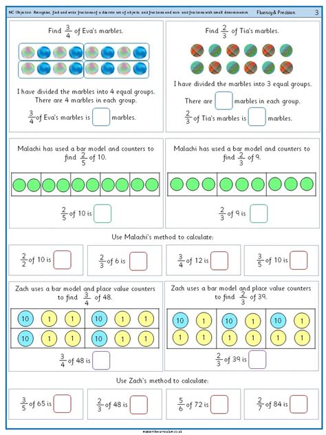 Fraction Of A Set Using Visuals Math With Fractions Of A Set - Fractions Of A Set