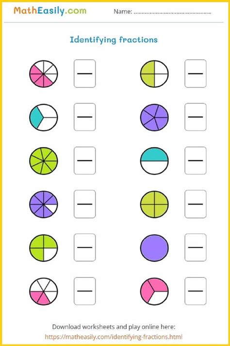 Fraction Worksheet For Class 5