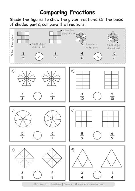 Fraction Worksheet For Grade 4 With Answers Answer Fraction 4th Grade Worksheet - Fraction 4th Grade Worksheet