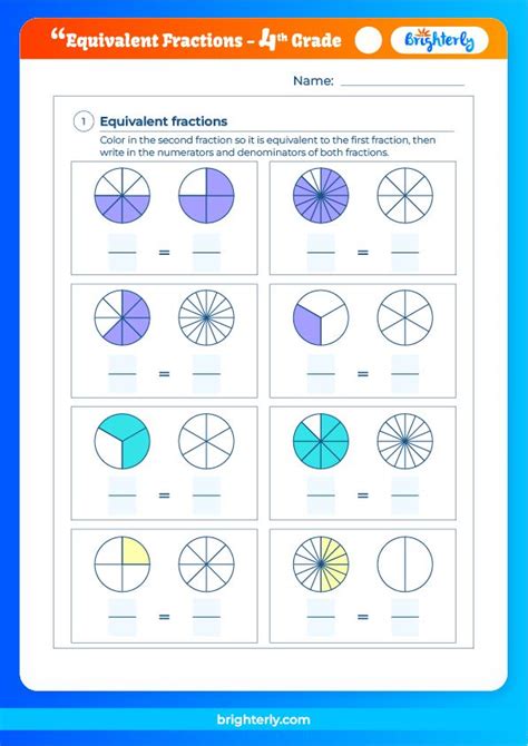 Fraction Worksheets 4th Grade Brighterly Visualizing Fractions Worksheet 4th Grade - Visualizing Fractions Worksheet 4th Grade