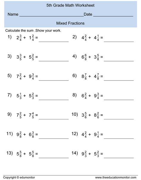Fraction Worksheets Subtracting Improper Fractions Worksheet - Subtracting Improper Fractions Worksheet