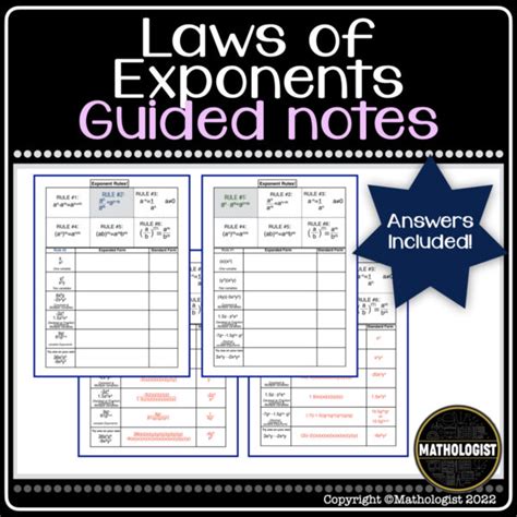 Full Download Fraction Exponents Guided Notes 