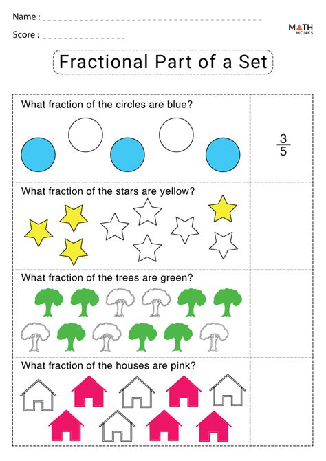 Fractional Parts Of Sets Worksheets Super Teacher Worksheets Fractions Of A Set - Fractions Of A Set
