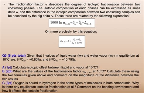Fractionation Formula