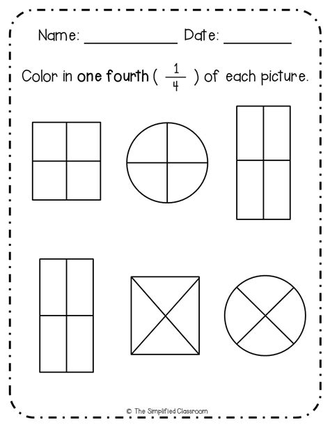 Fractions 1st Grade   1st Grade Fractions Math Quiz - Fractions 1st Grade