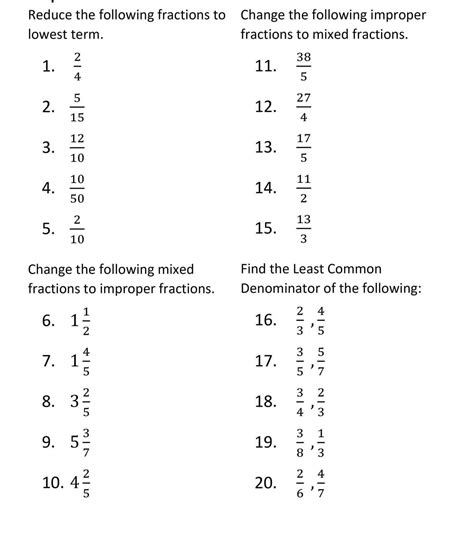 Fractions 8211 Hometuition Kl Lowest Terms Fractions Worksheet - Lowest Terms Fractions Worksheet