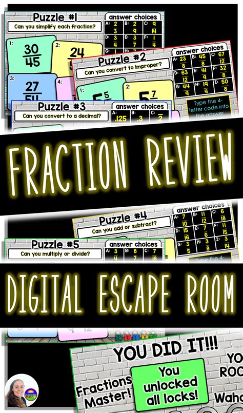 Fractions Digital Escape Room Solve The Crime Loving Fractions Escape Room - Fractions Escape Room